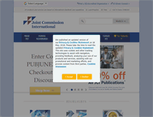 Tablet Screenshot of jointcommissioninternational.org
